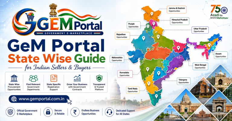 GeM Portal State Wise Guide for Indian Suppliers